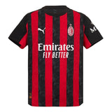 Camisa Milan Home 25/26 Vermelha e - Torcedor Preta