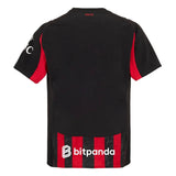 Camisa Milan Home 25/26 Vermelha e - Torcedor Preta