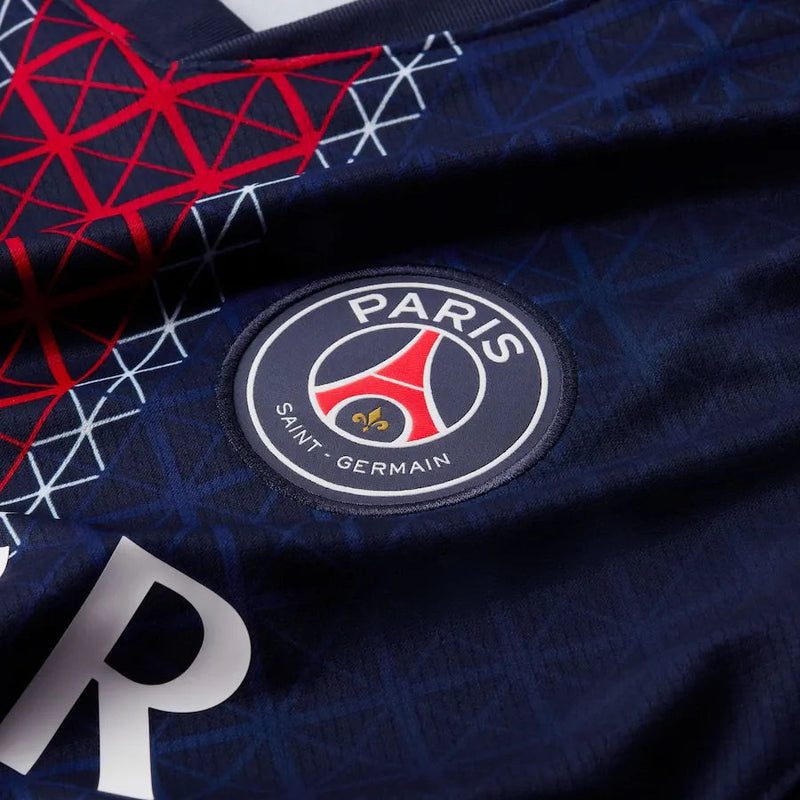Camisa Psg Home 25/26 Azul e - Torcedor Vermelha