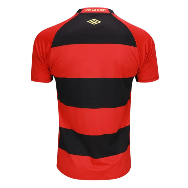 Camisa Sport Home 25/26 - Torcedor Vermelha e Preta