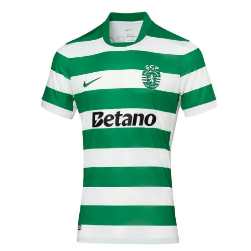 Camisa Sporting Home 25/26 Verde e - Torcedor Branca