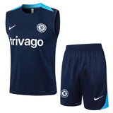 Conjunto Chelsea Treino Regata 24/25 Azul - Escuro