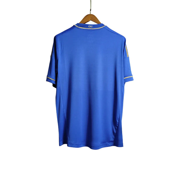 Camisa Chelsea Home 12/13 Retrô Azul e - Dourada