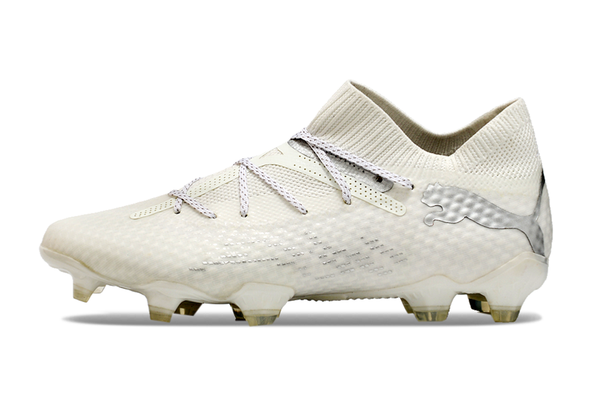 Chuteira Campo Puma Future 7 Fg Branca e Prata Eclipse - Pack