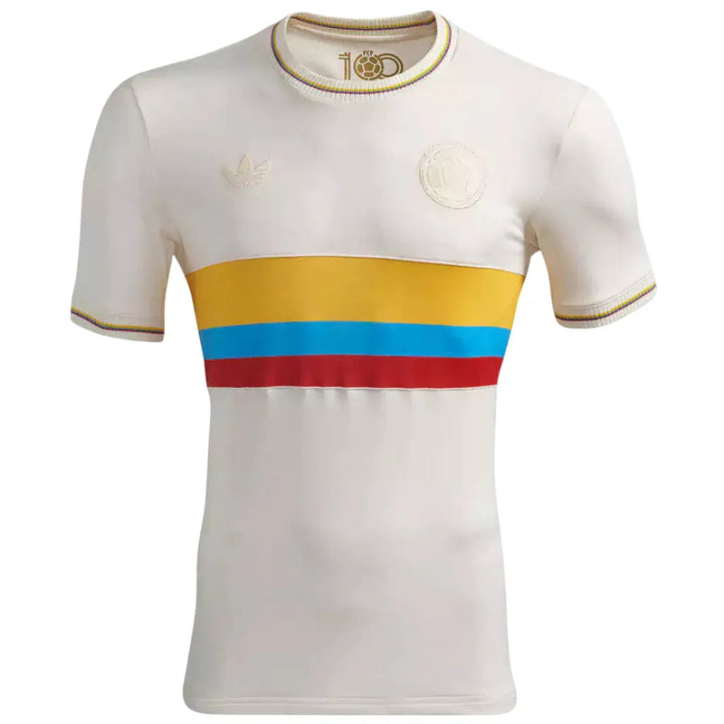 Camisa Colombia Edicao 100 Anos - Torcedor Branca
