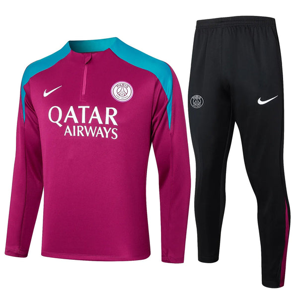 Conjunto Agasalho Treino Psg 24/25 Rosa - Escuro