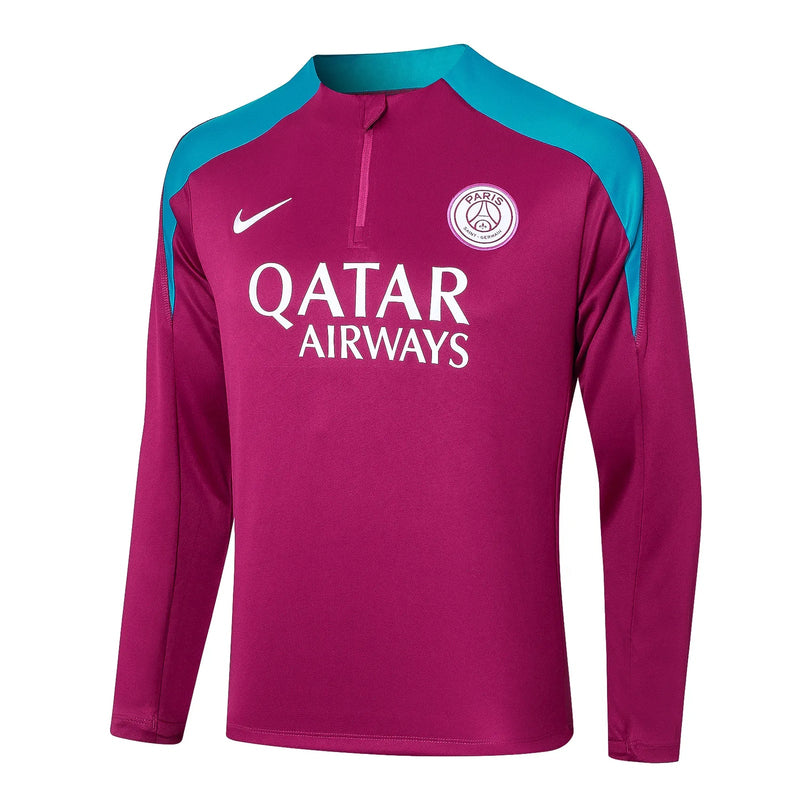 Conjunto Agasalho Treino Psg 24/25 Rosa - Escuro