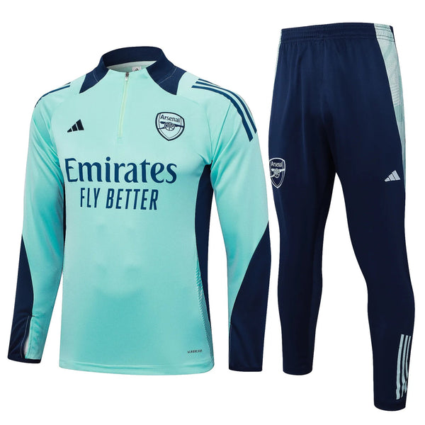 Conjunto Agasalho Treino Arsenal 24/25 Azul - Turquesa