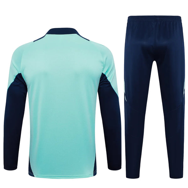 Conjunto Agasalho Treino Arsenal 24/25 Azul - Turquesa