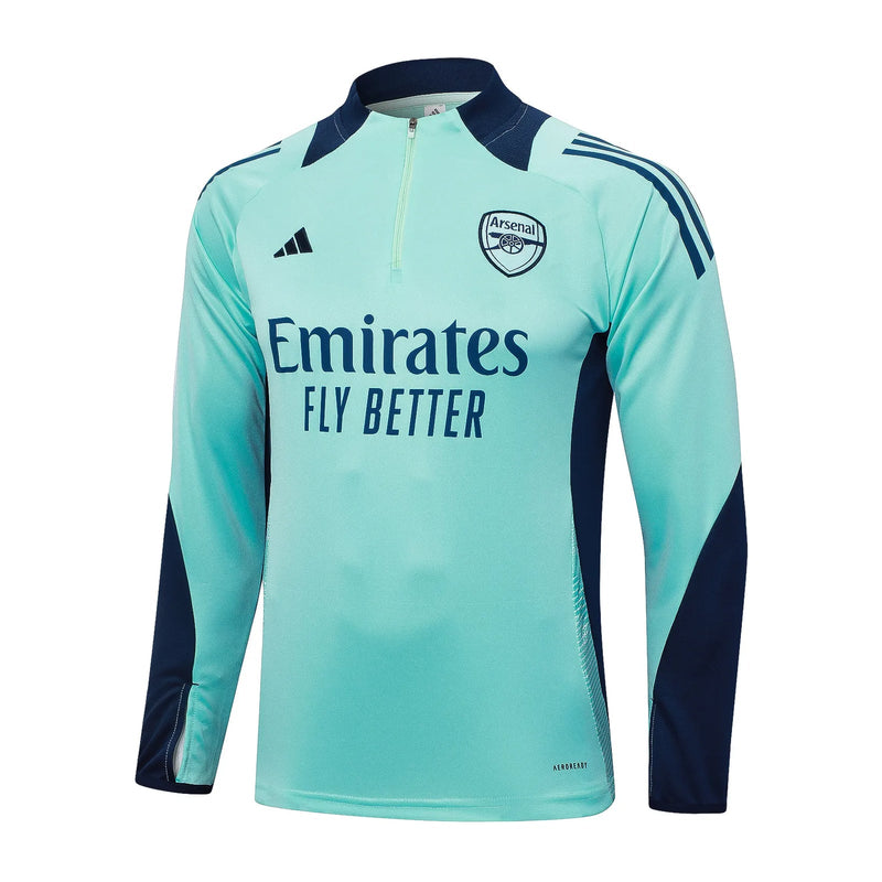 Conjunto Agasalho Treino Arsenal 24/25 Azul - Turquesa