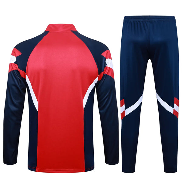 Conjunto Agasalho Treino Arsenal 24/25 Vermelho e Azul - Escuro