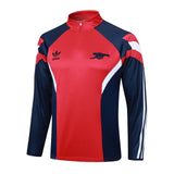 Conjunto Agasalho Treino Arsenal 24/25 Vermelho e Azul - Escuro