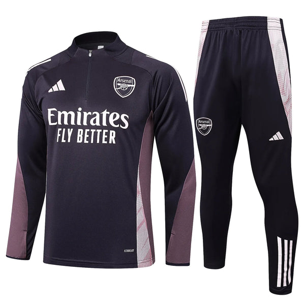 Conjunto Agasalho Treino Arsenal 24/25 Roxo - Escuro