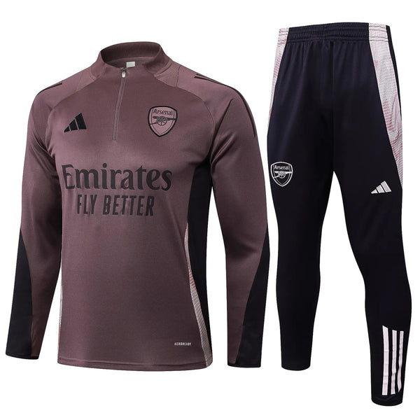 Conjunto Agasalho Treino Arsenal 24/25 Marrom