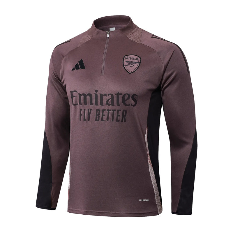 Conjunto Agasalho Treino Arsenal 24/25 Marrom