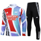 Conjunto Agasalho Treino Arsenal 24/25 Vermelho e - Azul