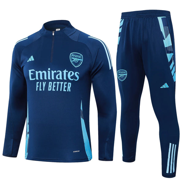 Conjunto Agasalho Treino Arsenal 24/25 Azul - Escuro