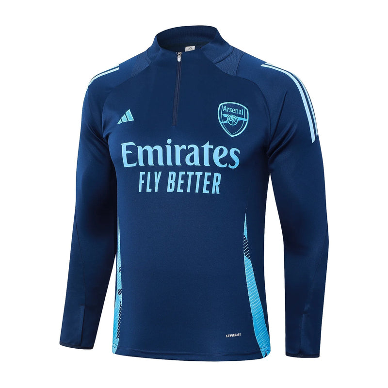 Conjunto Agasalho Treino Arsenal 24/25 Azul - Escuro