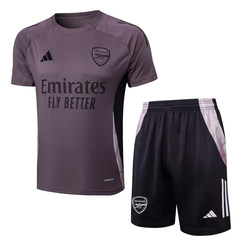 Conjunto Arsenal Treino 24/25 Roxo - Aurora
