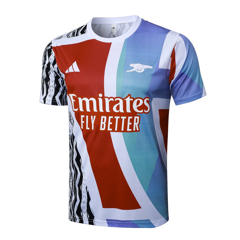 Conjunto Arsenal Treino 24/25 Vermelho e - Azul