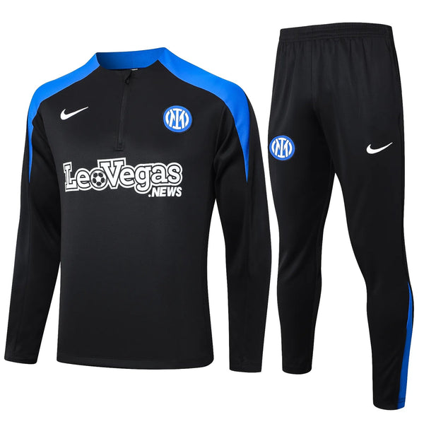 Conjunto Agasalho Treino Inter de Milao 24/25 - Preto