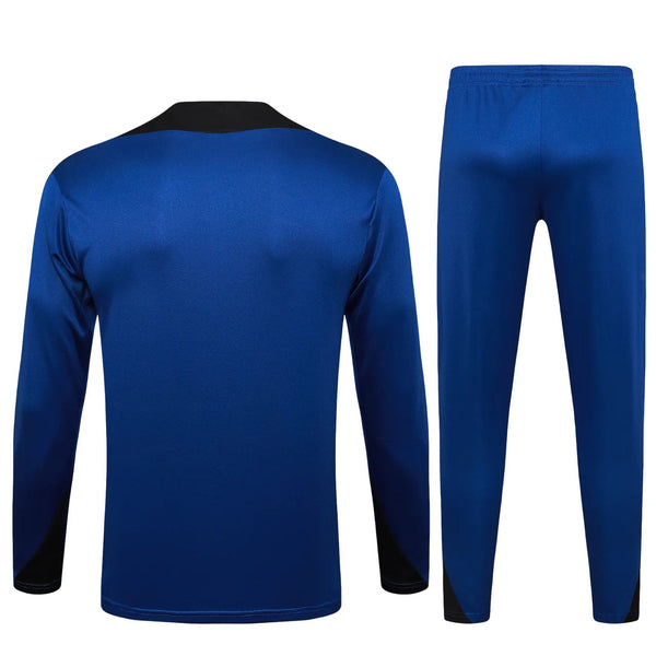 Conjunto Agasalho Treino Inter de Milao 24/25 Azul e - Preto