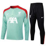 Conjunto Agasalho Treino Liverpool 24/25 Verde - Agua