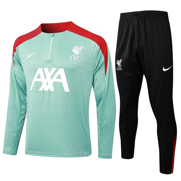 Conjunto Agasalho Treino Liverpool 24/25 Verde - Agua