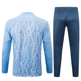 Conjunto Agasalho Treino Manchester City 24/25 Azul - Claro