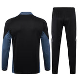 Conjunto Agasalho Treino Manchester United 24/25 Preto e - Cinza