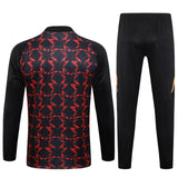 Conjunto Agasalho Treino Manchester United 24/25 Vermelho e - Preto