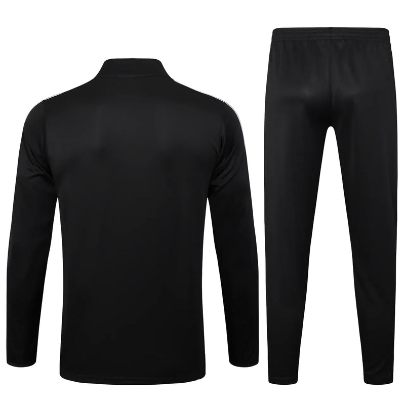 Conjunto Agasalho Treino Manchester United 24/25 Preto e - Vermelho