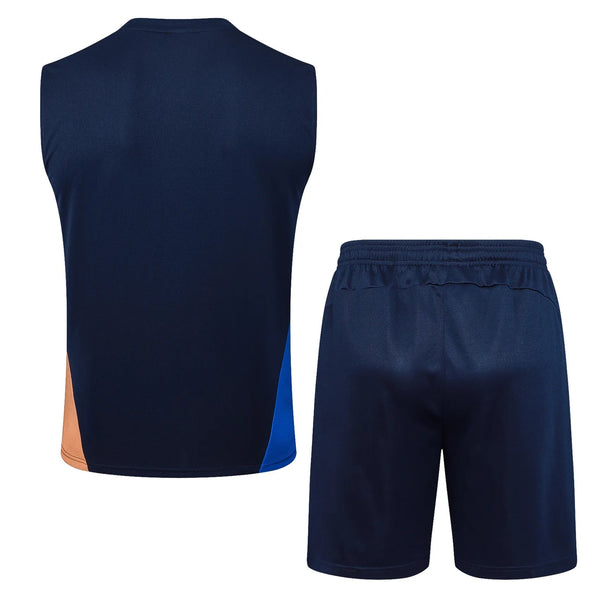 Conjunto Olympique de Marseille Treino Regata 24/25 Azul - Escuro
