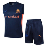 Conjunto Olympique de Marseille Treino Regata 24/25 Azul - Escuro