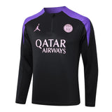 Conjunto Agasalho Treino Psg 24/25 Preto e - Roxo