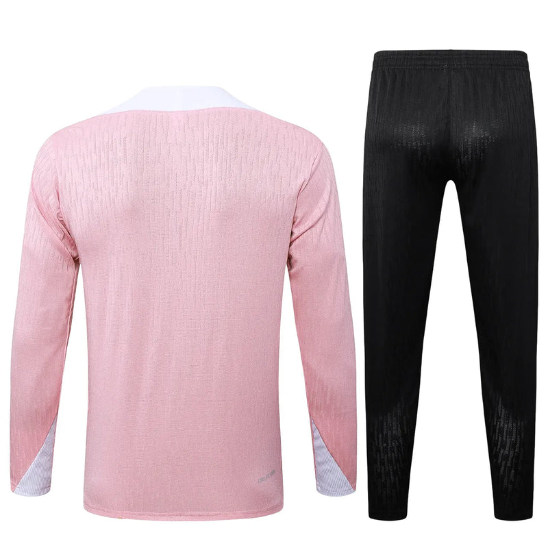 Conjunto Agasalho Treino Psg 24/25 Rosa e - Branco