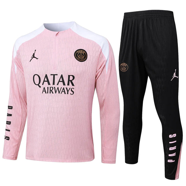 Conjunto Agasalho Treino Psg 24/25 Rosa e - Branco