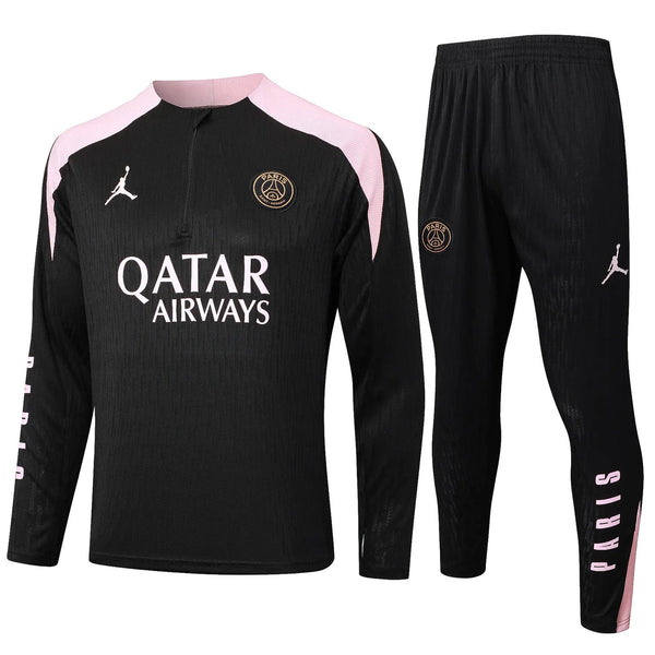 Conjunto Agasalho Treino Psg 24/25 Preto e - Rosa
