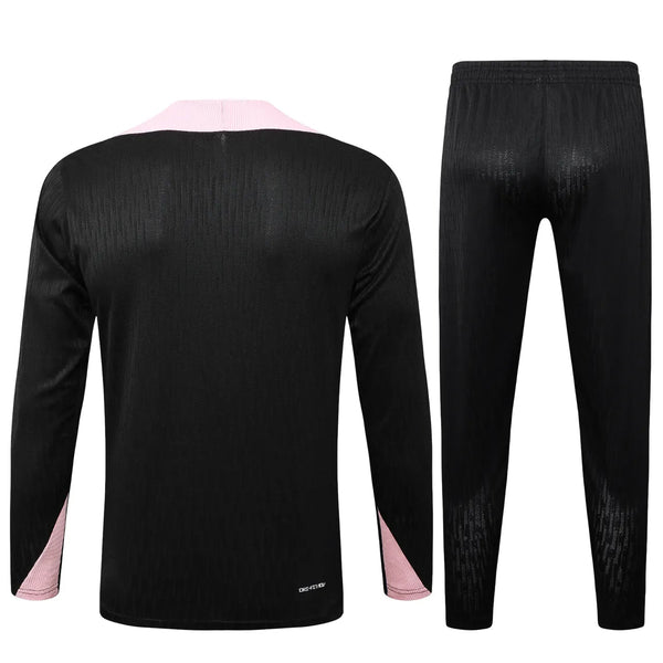 Conjunto Agasalho Treino Psg 24/25 Preto e - Rosa