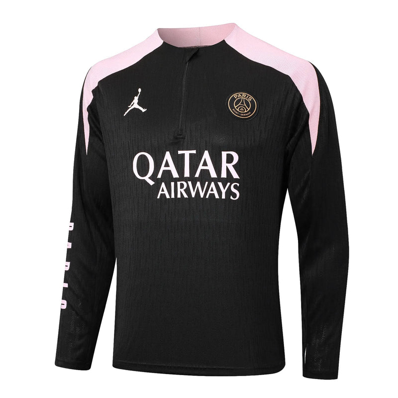 Conjunto Agasalho Treino Psg 24/25 Preto e - Rosa