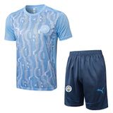 Conjunto Manchester City Treino 24/25 Azul - Claro