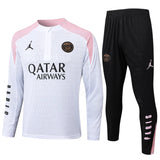 Conjunto Agasalho Treino Psg 24/25 Branco e - Rosa