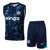 Conjunto Chelsea Treino Regata 24/25 Azul Escuro - 1
