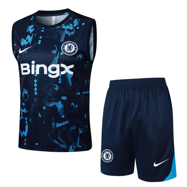 Conjunto Chelsea Treino Regata 24/25 Azul Escuro - 1