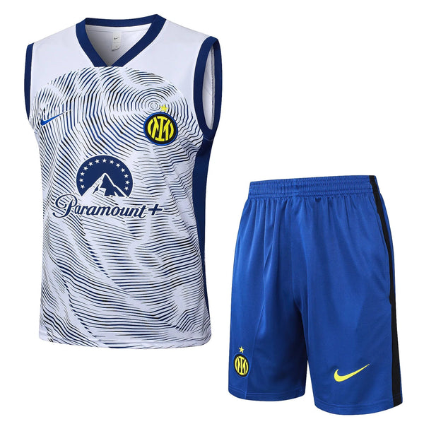 Conjunto Inter de Milao Treino Regata 24/25 - Branco