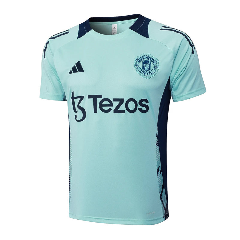 Conjunto Manchester United Treino 24/25 Azul - Turquesa