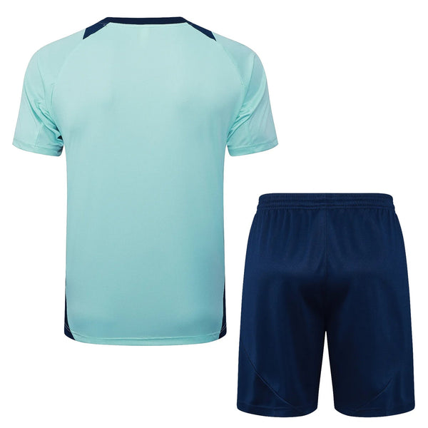 Conjunto Manchester United Treino 24/25 Azul - Turquesa