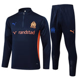Conjunto Agasalho Treino Olympique de Marseille 24/25 Azul - Escuro