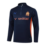 Conjunto Agasalho Treino Olympique de Marseille 24/25 Azul - Escuro