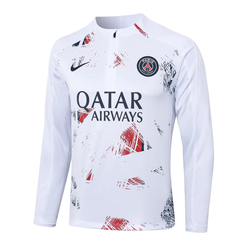 Conjunto Agasalho Treino Psg 24/25 Branco - 1